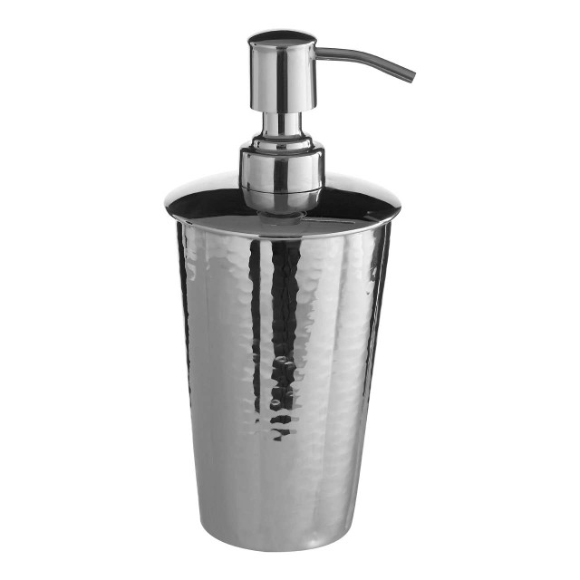 Premier Housewares Vaco Hammered Bathroom Nickel Finish Lotion Dispenser