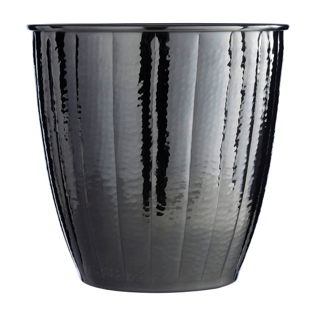 premier housewares Vaco Hammered Black Nickel Finish Waste Bin
