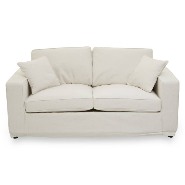 Premier Housewares Valensole 2 Seat Cream Fabric Sofa