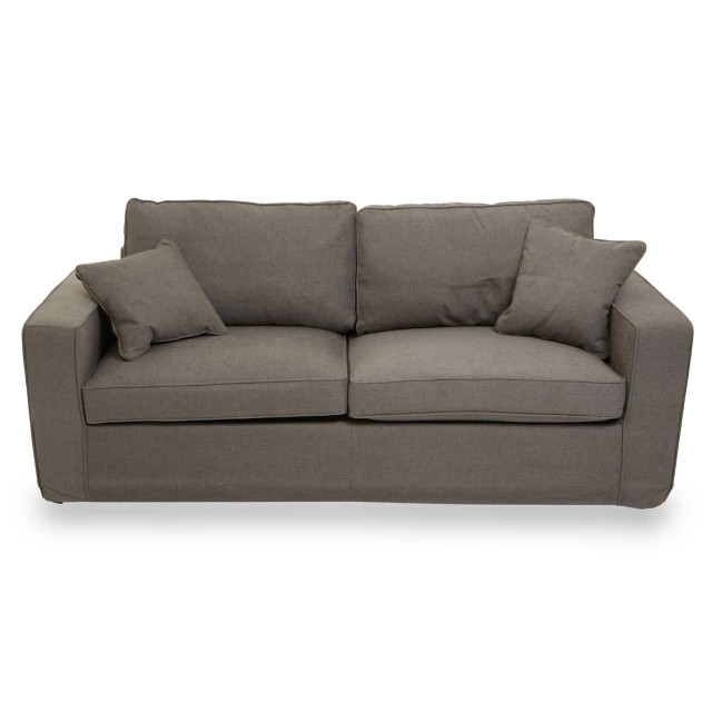 Premier Housewares Valensole 3 Seat Grey Fabric Sofa