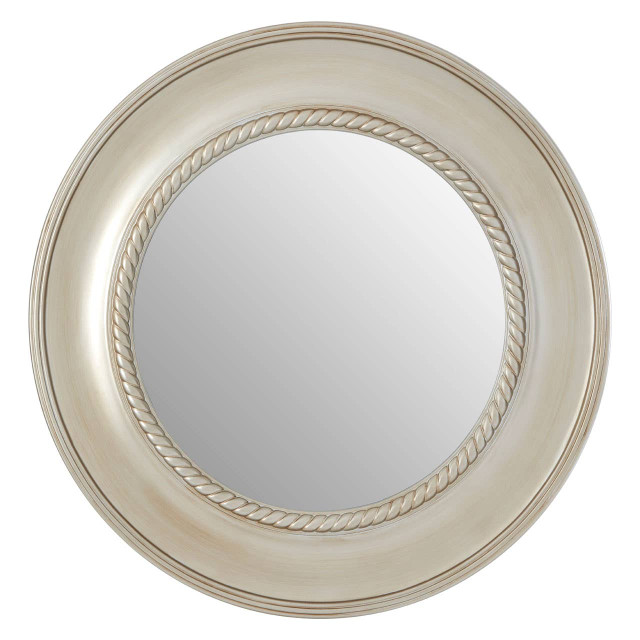 Premier Housewares Valis Champagne Rounded Wall Mirror