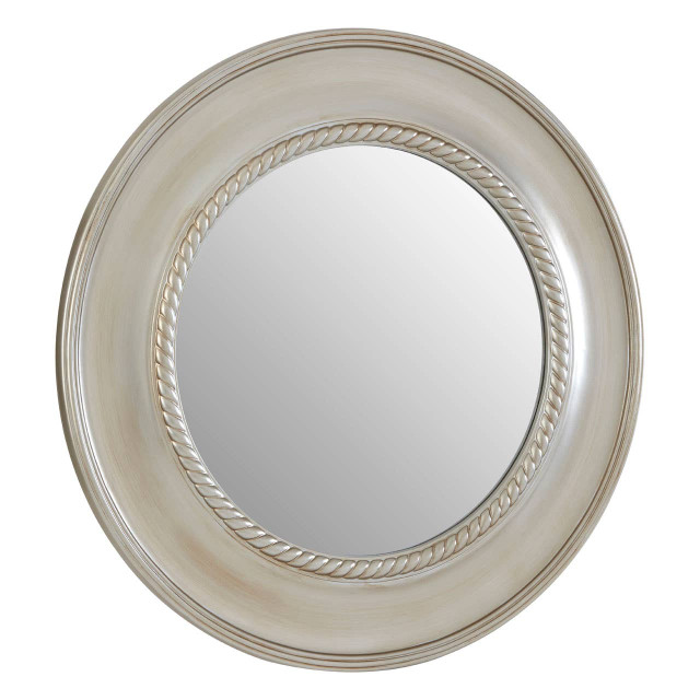 Premier Housewares Valis Champagne Rounded Wall Mirror
