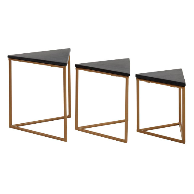 Premier Housewares Varana Nest Of Three Triangular Tables