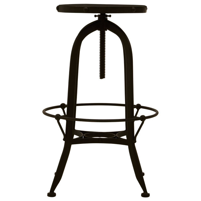premier housewares Vasco Black And Green Finish Bar Stool