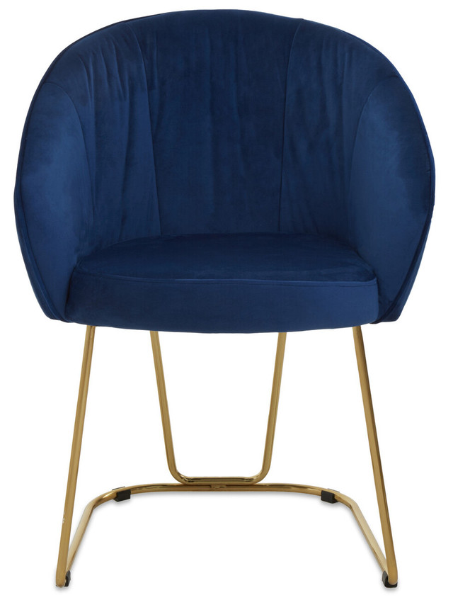 Premier Housewares Veneto Midnight Velvet Dining Chair