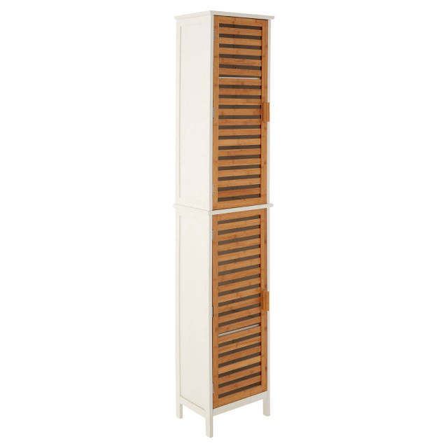 Premier Housewares Verdon 2 Single 4 Inner Shelves Standing Cabinet