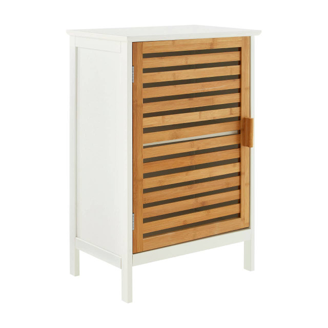 Premier Housewares Verdon Bamboo Door Floor Standing Cabinet