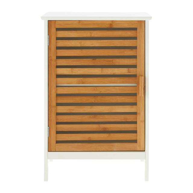 premier housewares Verdon Bamboo Door Floor Standing Cabinet