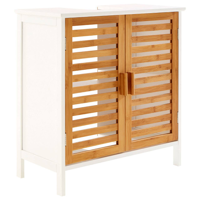 Premier Housewares Verdon Double Door And One Inner Shelf Under Sink Cabinet