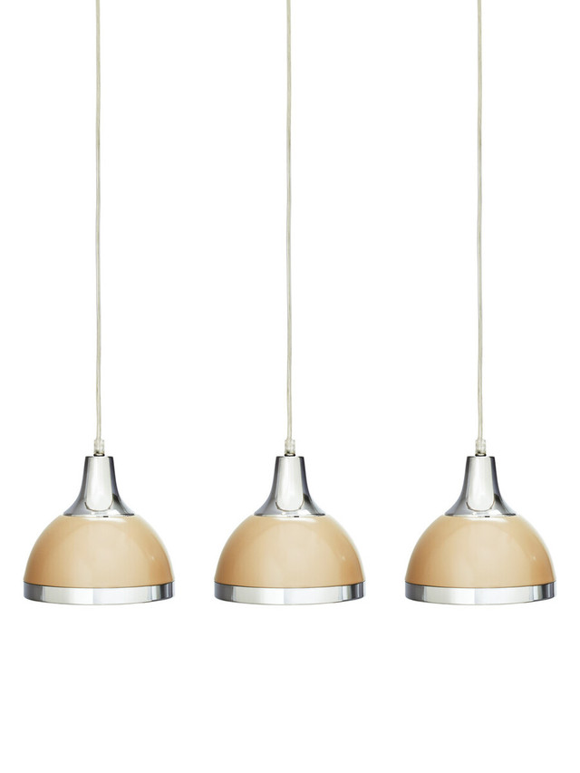 premier housewares Vermont 3 Clay Colour Shades Pendant Light
