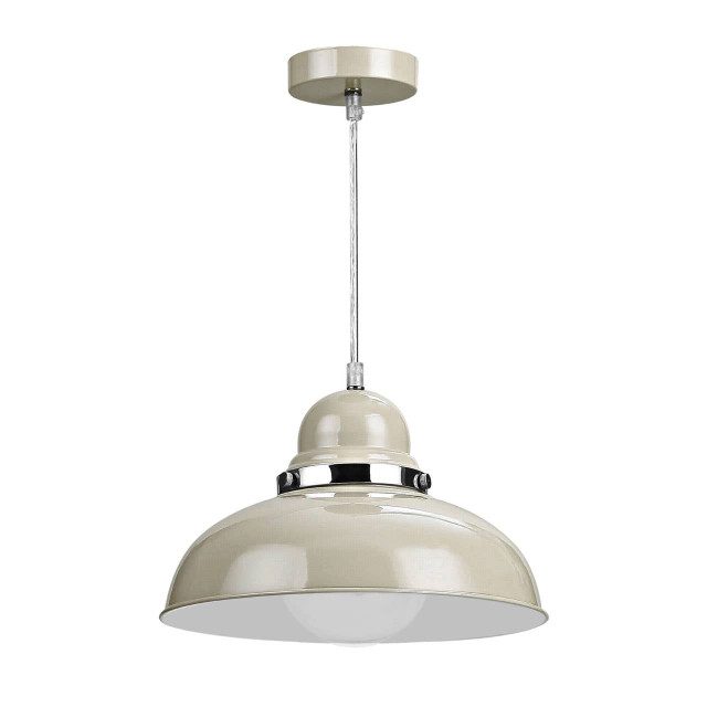 premier housewares Vermont Clay Colour Bowl Shaped Pendant Light
