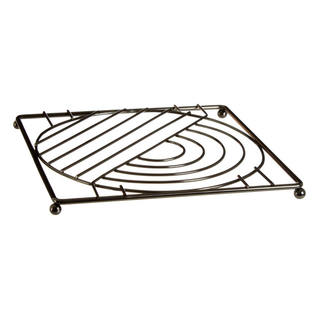 Premier Housewares Vertex Black Nickel Finish Square Trivet