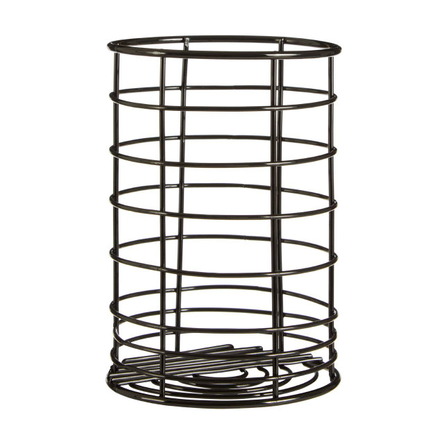 Premier Housewares Vertex Black Nickel Finish Utensil Holder