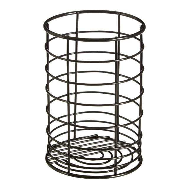 Premier Housewares Vertex Black Nickel Finish Utensil Holder