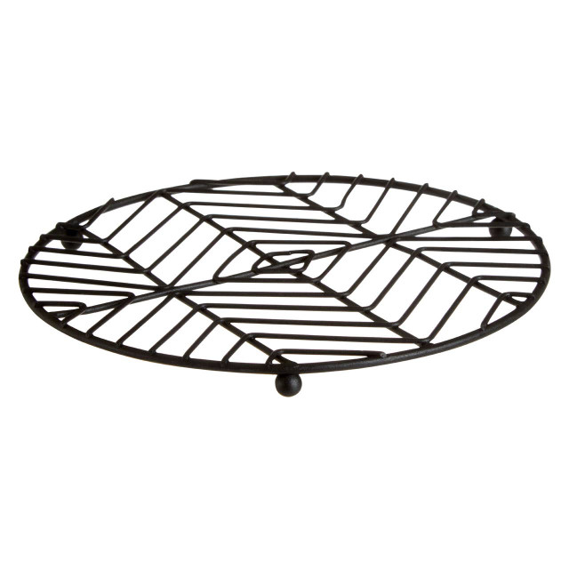 Premier Housewares Vertex Black Powder Coat Round Trivet