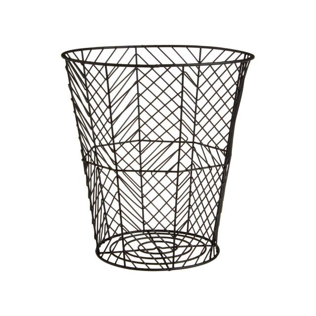 premier housewares Vertex Black Powder Coat Storage Basket