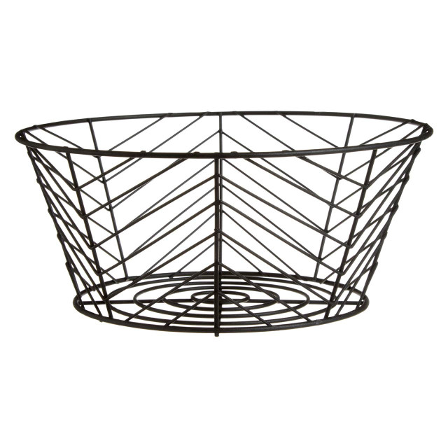 Premier Housewares Vertex Black Powder Coated Fruit Basket
