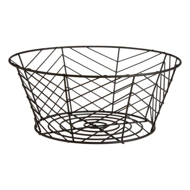 Premier Housewares Vertex Black Powder Coated Fruit Basket