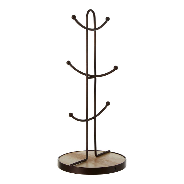 Premier Housewares Vertex Bronze Powder Coated 6 Mug Tree