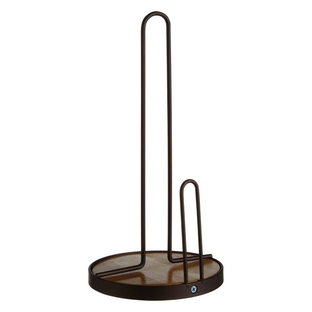Premier Housewares Vertex Bronze Powder Coated Kitchen Roll Holder