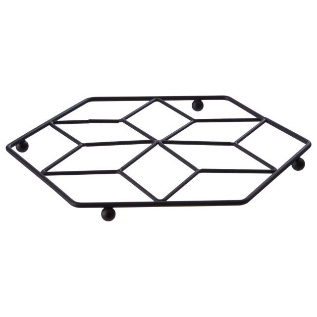 premier housewares Vertex Contour Matte Black Trivet