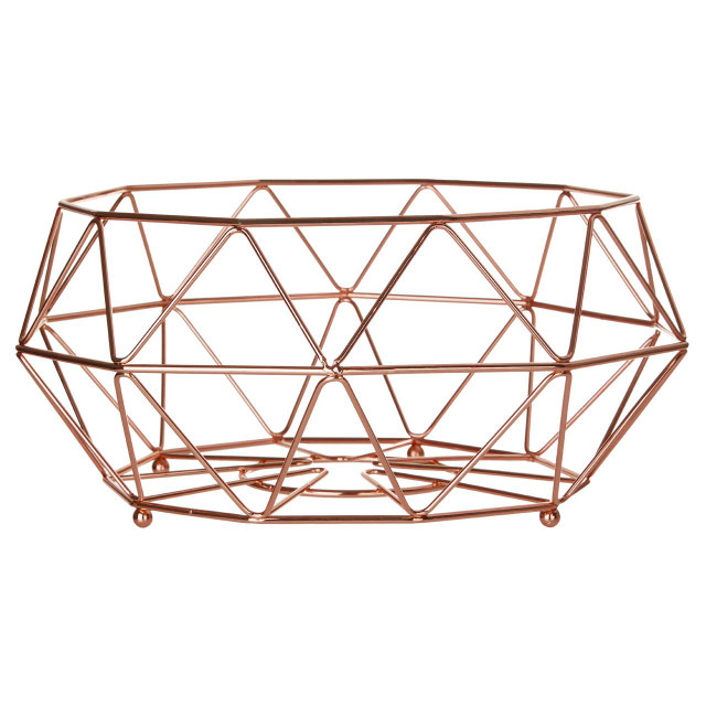 Premier Housewares Vertex Copper Finish Fruit Basket