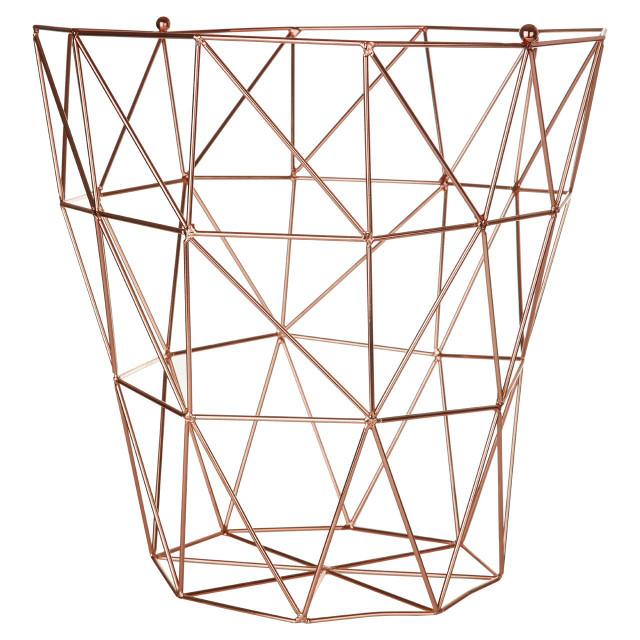 premier housewares Vertex Copper Finish Storage Basket