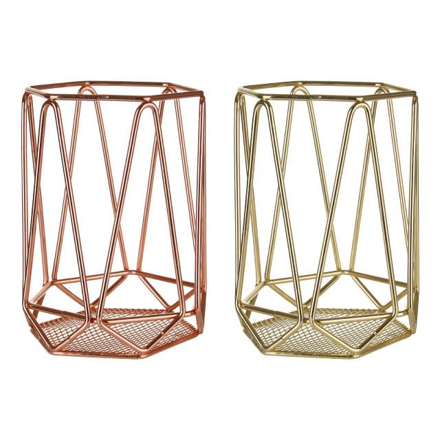 Premier Housewares Vertex Copper Finish Utensil Holder