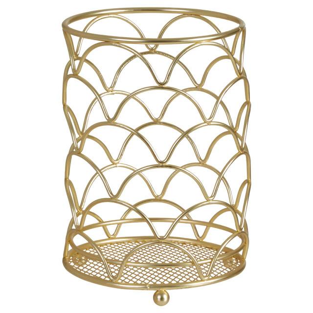 premier housewares Vertex Deco Matte Gold Utensil Holder