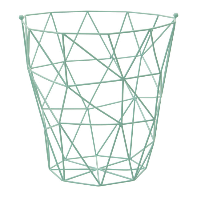 Premier Housewares Vertex Green Finish Storage Basket