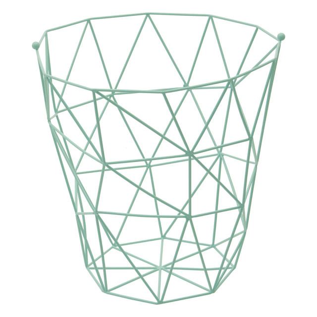 Premier Housewares Vertex Green Finish Storage Basket