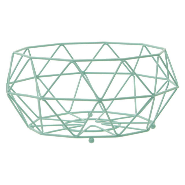 Premier Housewares Vertex Green Fruit Basket With Ball Feet