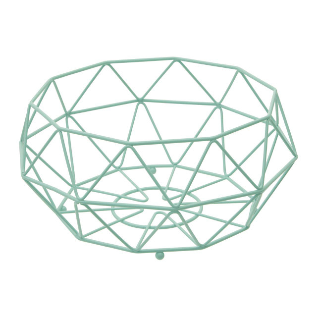 Premier Housewares Vertex Green Fruit Basket With Ball Feet