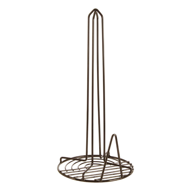 Premier Housewares Vertex Kitchen Roll Holder With Black Nickel Finish