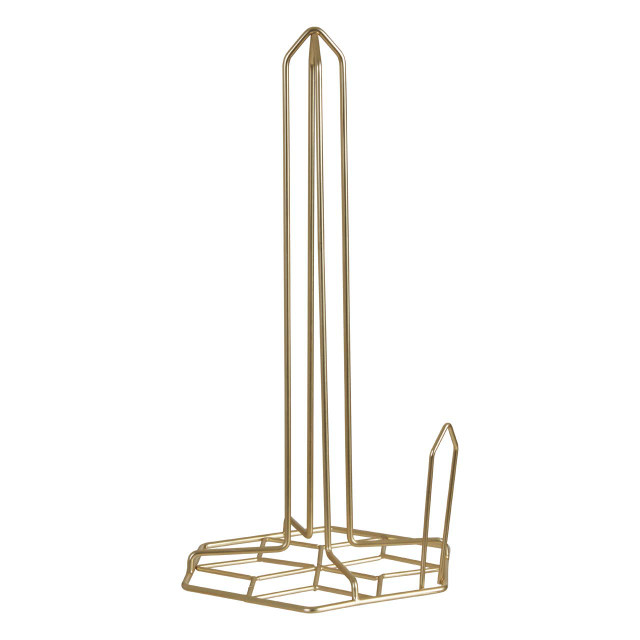 premier housewares Vertex Kitchen Roll Holder With Matte Gold Finish