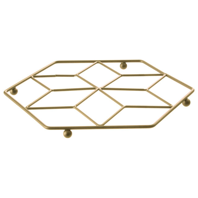 premier housewares Vertex Matte Gold Contour Trivet