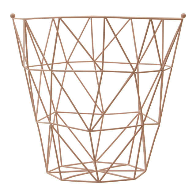 premier housewares Vertex Pink Finish Storage Basket