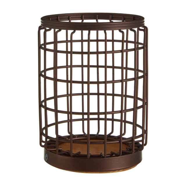 premier housewares Vertex Round Bronze Coated Utensil Holder