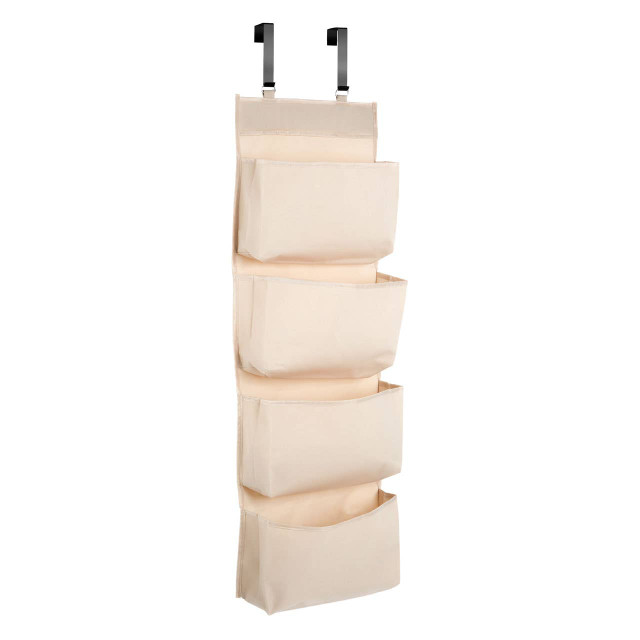 premier housewares Verti 4 Tier Cream Over Door Hanging Organiser