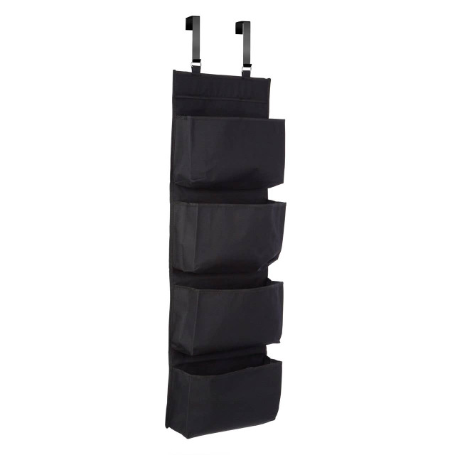 premier housewares Verti Over Door Black Hanging Organiser