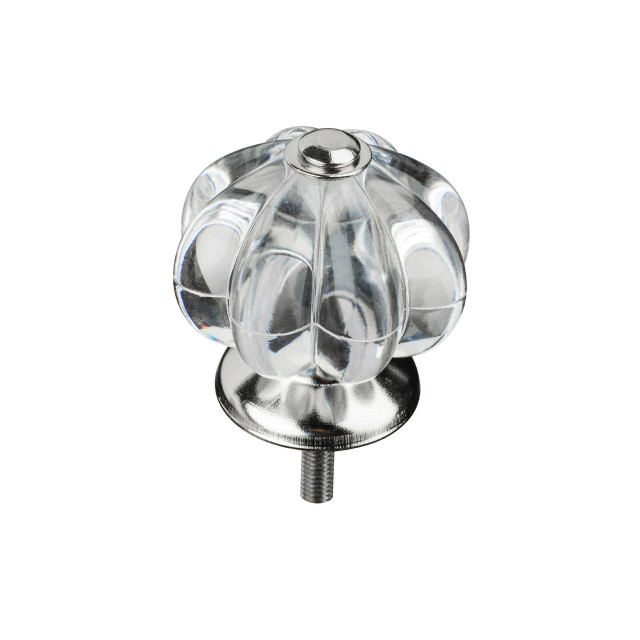 Premier Housewares Victorian Style Set Of 4 Clear Acrylic Drawer Knobs