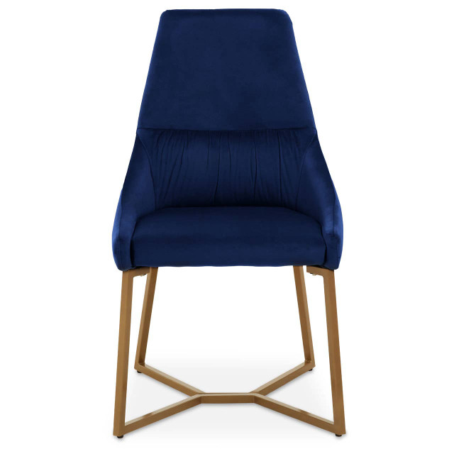 Premier Housewares Vieste Midnight Velvet Dinner Chair