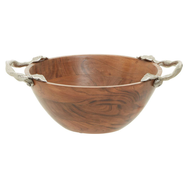 Premier Housewares Vine Acacia Wood Large Round Bowl