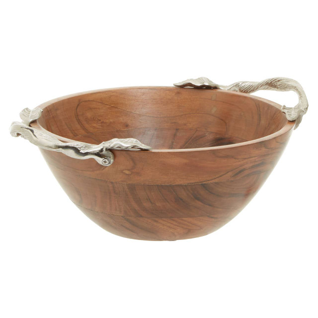 Premier Housewares Vine Acacia Wood Large Round Bowl