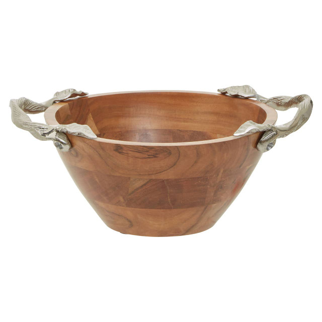 premier housewares Vine Acacia Wood Medium Round Bowl