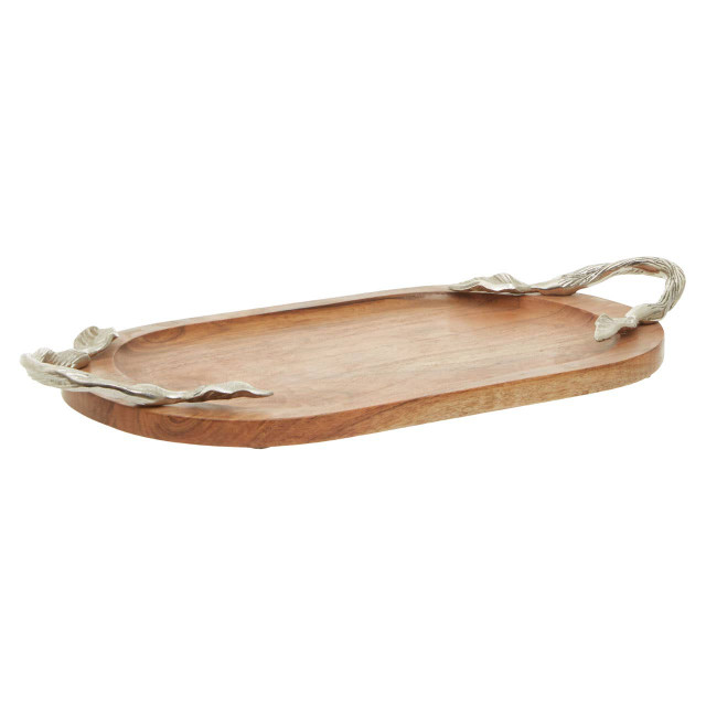 Premier Housewares Vine Acacia Wood Oval Serving Tray