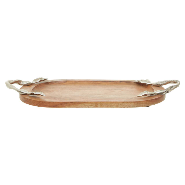premier housewares Vine Acacia Wood Oval Serving Tray