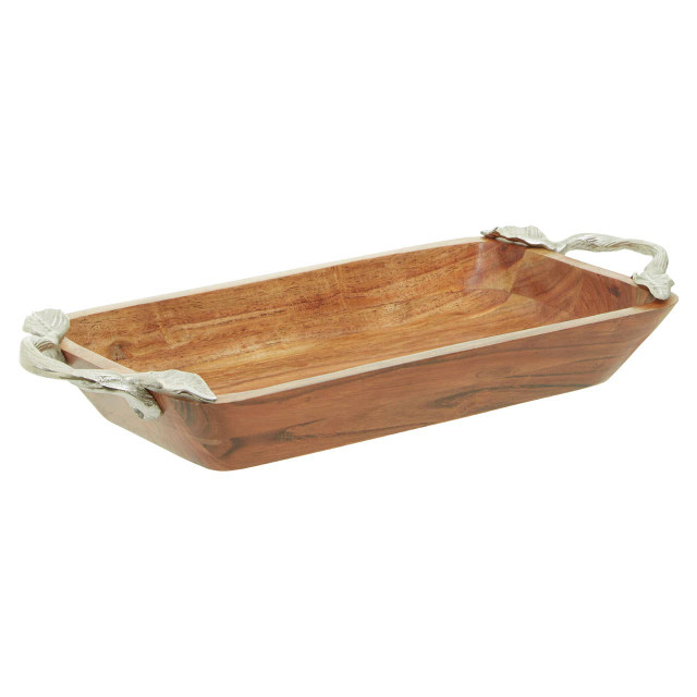 Premier Housewares Vine Acacia Wood Rectangular Bowl