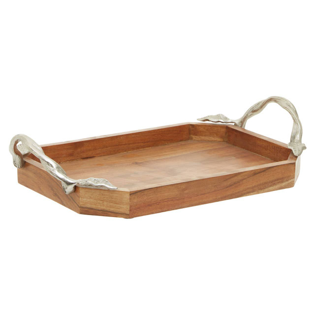 Premier Housewares Vine Acacia Wood Small Rectangular Tray