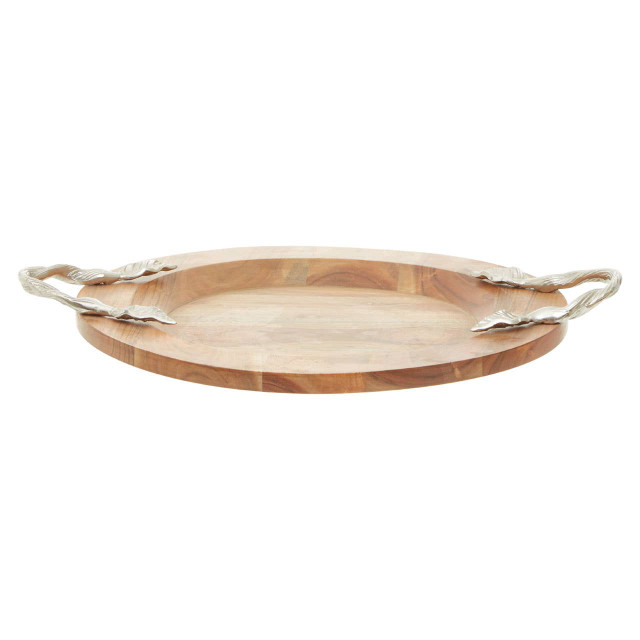 Premier Housewares Vine Large Acacaia Wood Round Tray